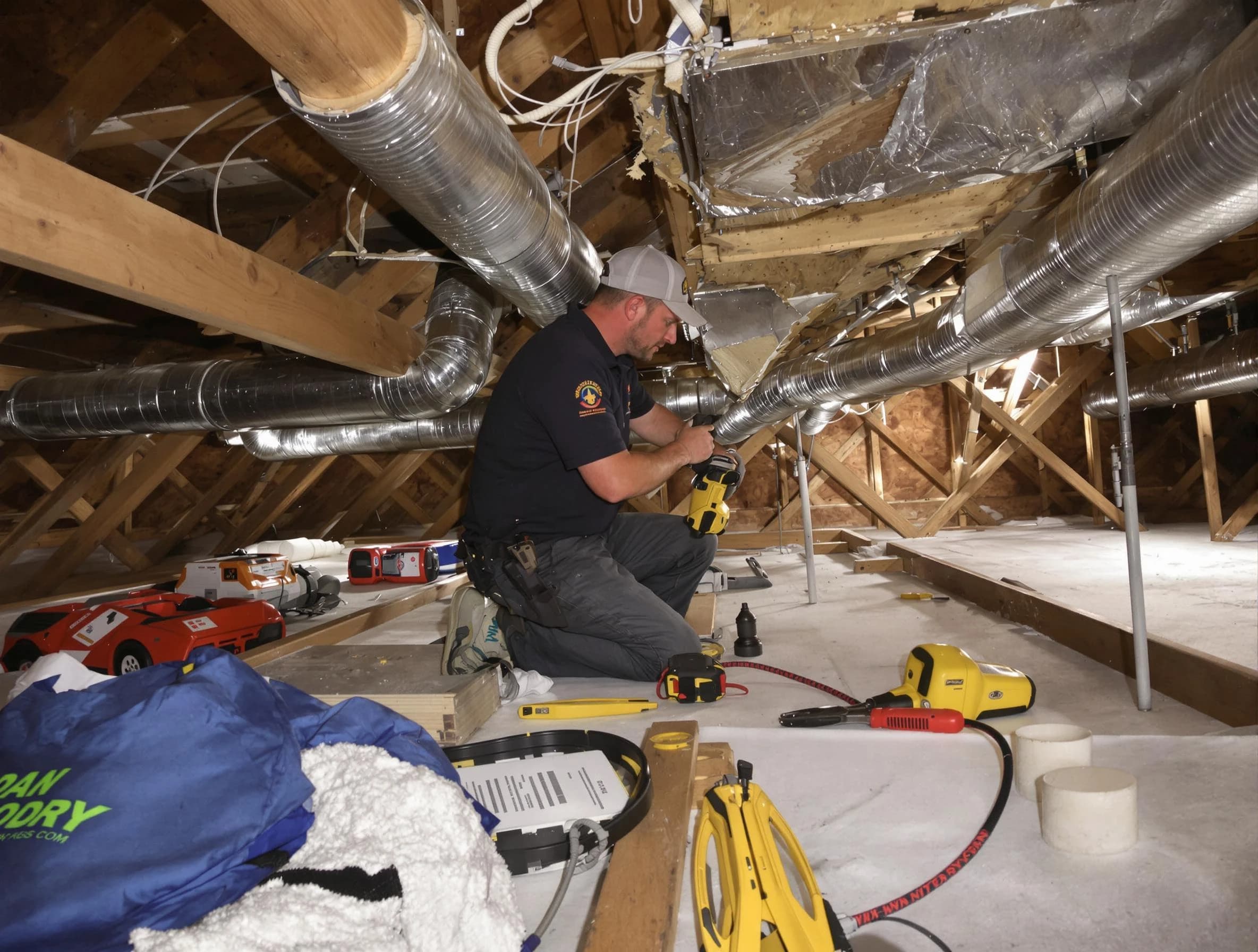 Professional air duct repair by Meridian Air Duct Cleaning in Meridian