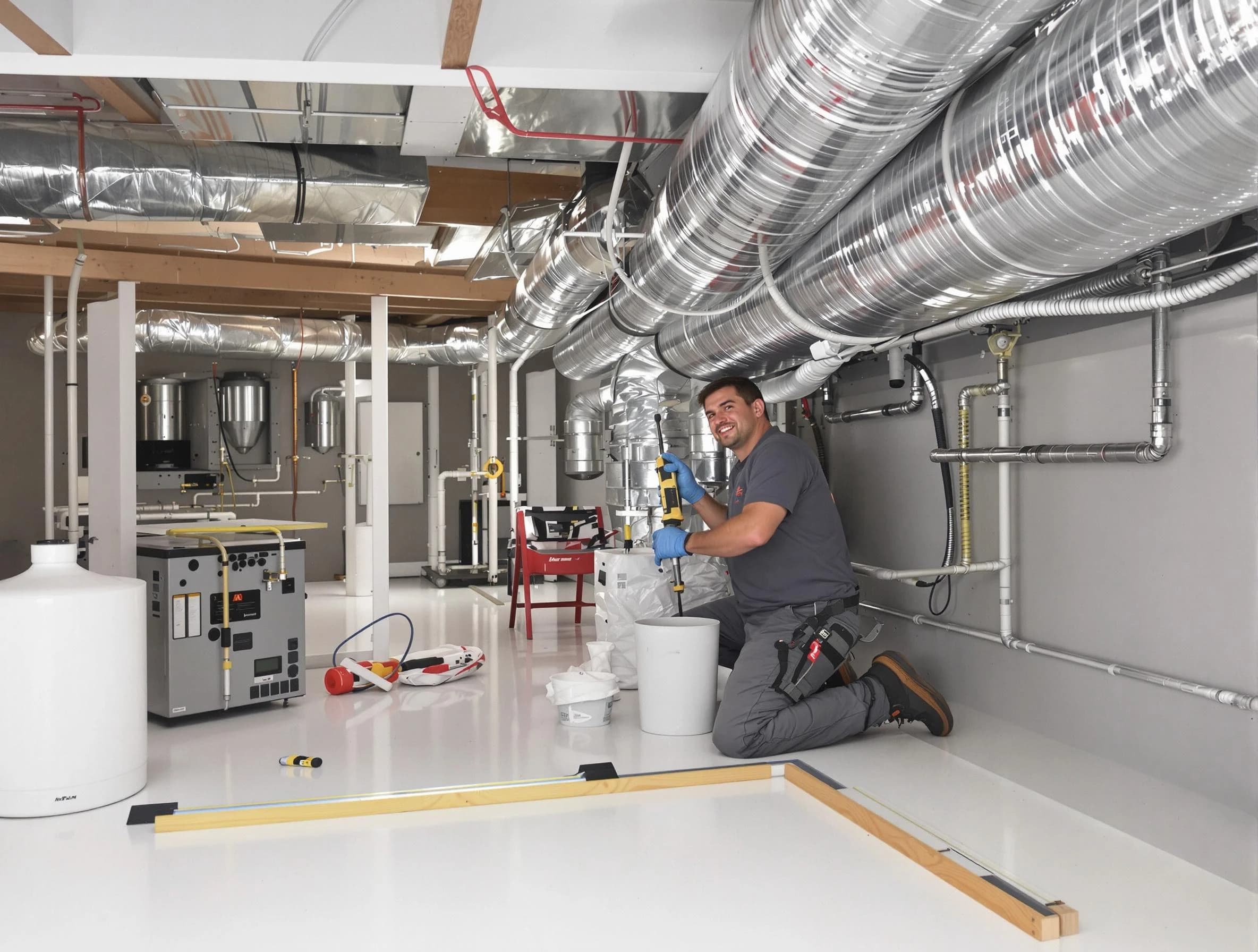 Professional duct sealing service by Meridian Air Duct Cleaning in Meridian