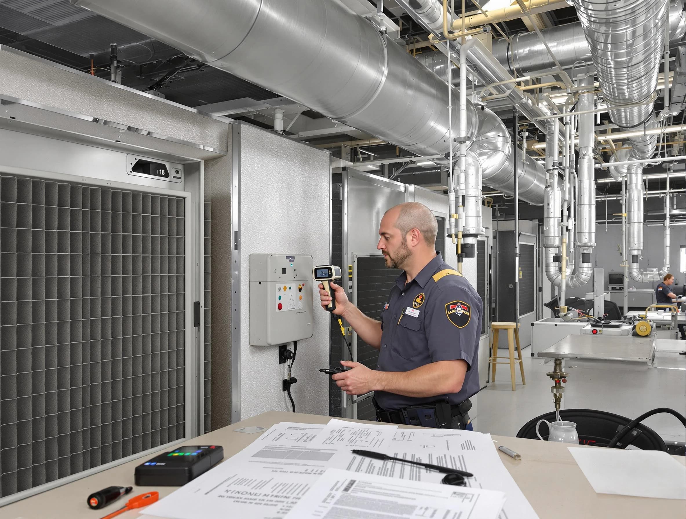 Professional filter system inspection by Meridian Air Duct Cleaning in Meridian