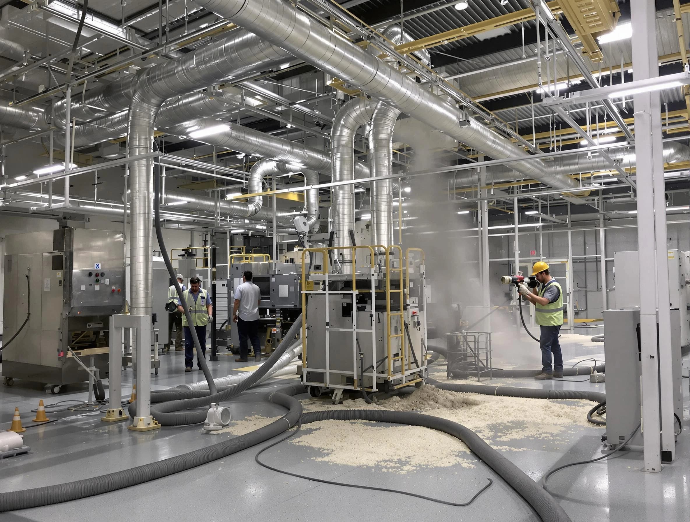 Heavy-duty industrial duct cleaning by Meridian Air Duct Cleaning in Meridian