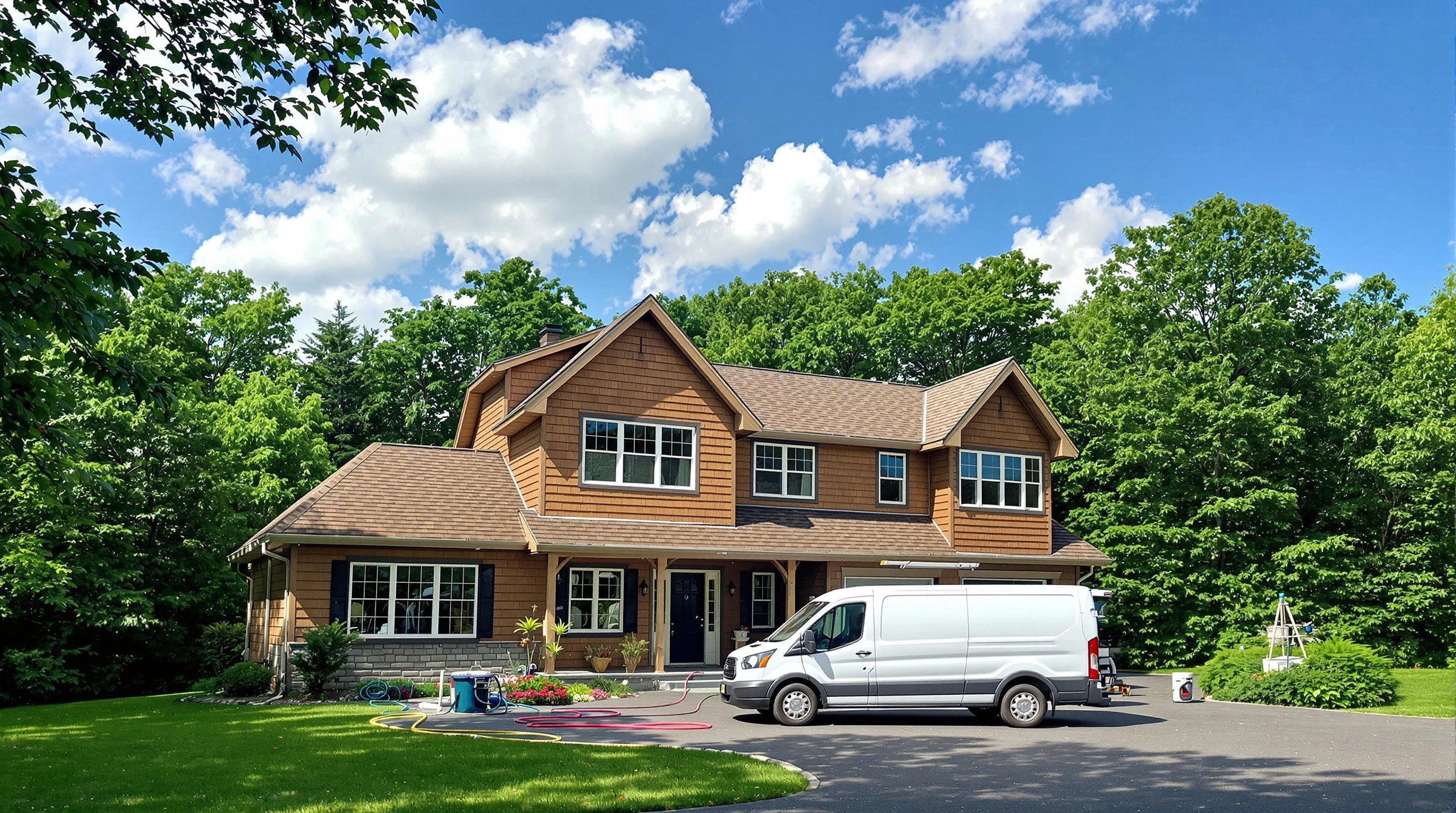 Meridian Air Duct Cleaning air duct cleaning crew working in Highlands Ranch, CO