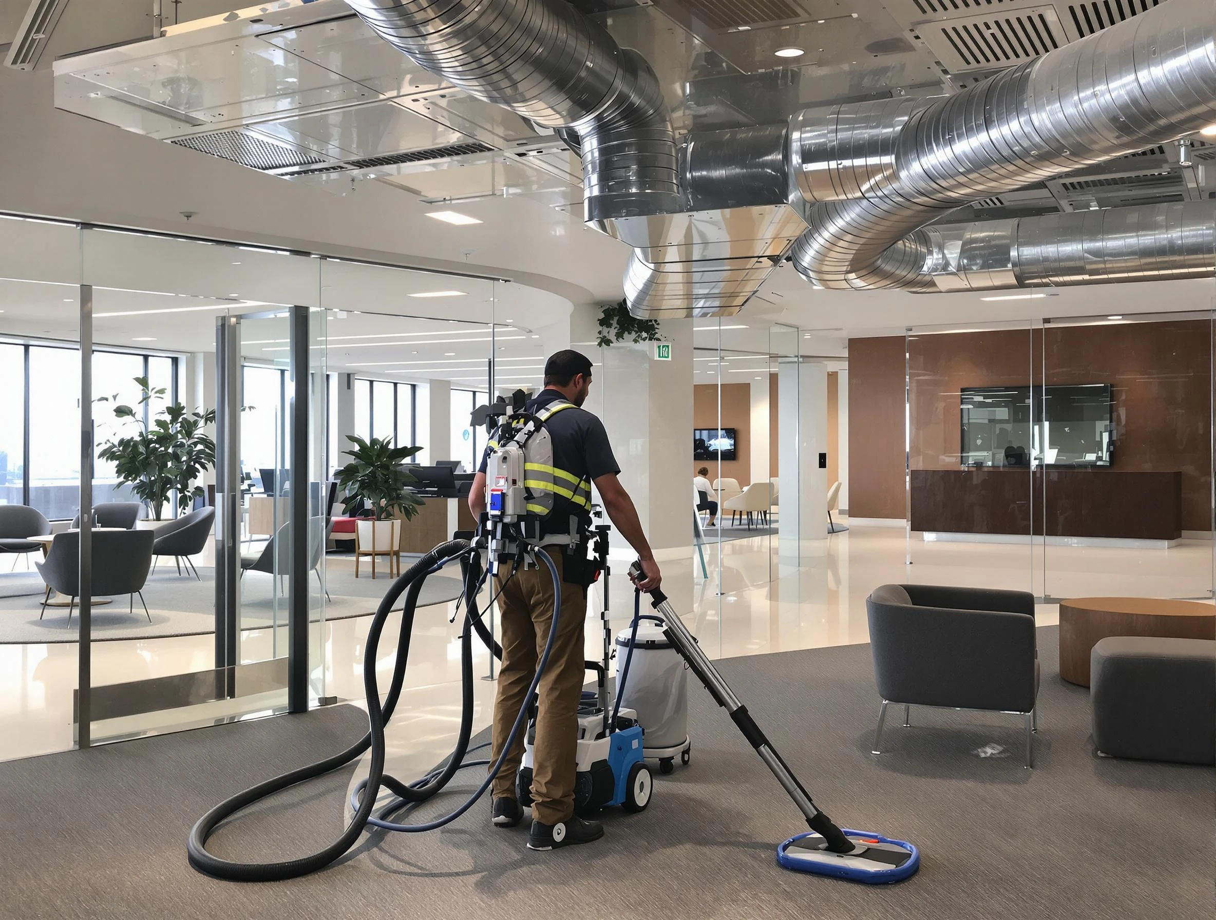 Commercial duct cleaning service by Meridian Air Duct Cleaning in Meridian
