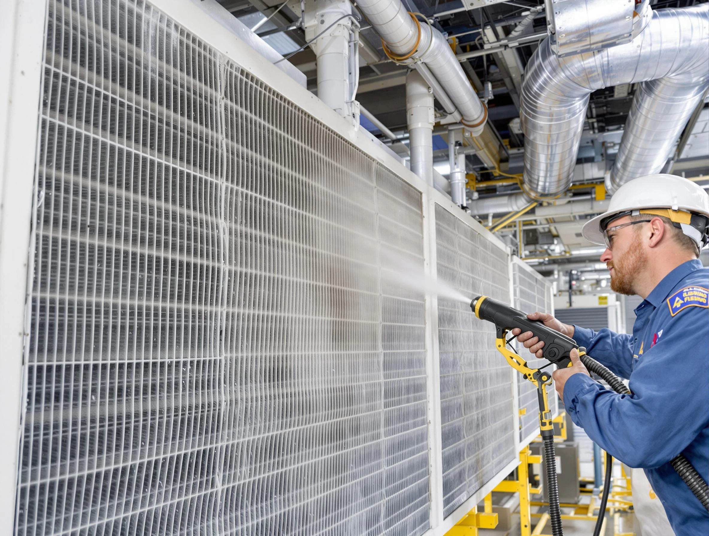 Professional commercial coil cleaning by Meridian Air Duct Cleaning in Meridian