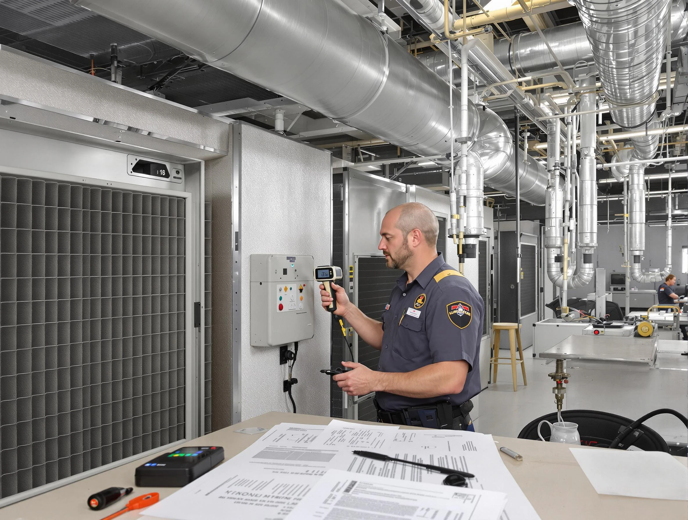 Professional filter system inspection by Meridian Air Duct Cleaning in Meridian