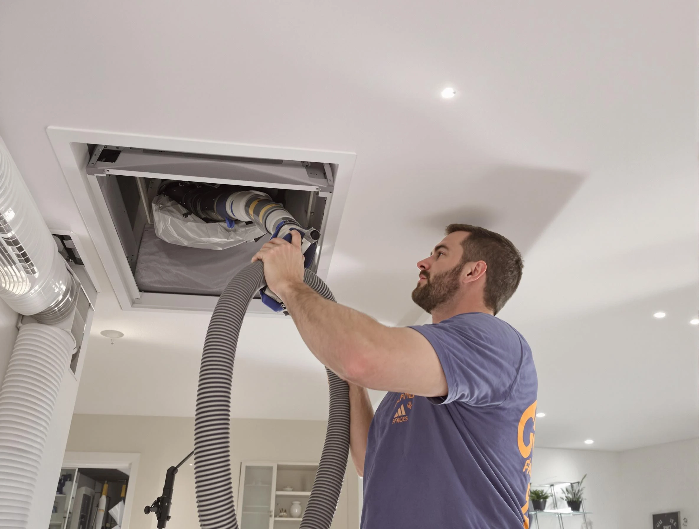 Precision indoor duct cleaning by Meridian Air Duct Cleaning in Meridian